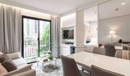 Flat disponível para venda no New Life Itaim, com 40m², 1 dormitório e 1 vaga