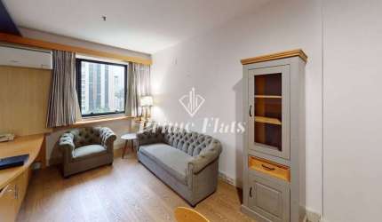 Flat disponível para locação no Transamérica Executive Jardins, com 28m², 1 dormitório e 1 vaga