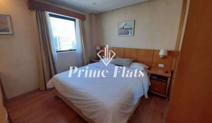 Flat disponível para locação no Meliá Jardim Europa no Itaim Bibi, com 29m², 1 dormitório e 1 vaga de garagem