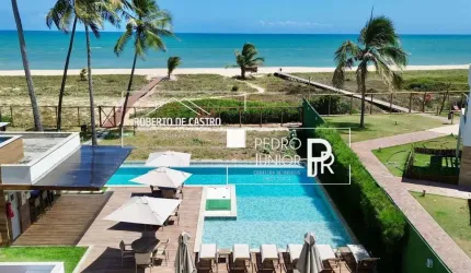 Apartamento à Venda em Itacimirim Térreo 3 Suítes Frente Mar