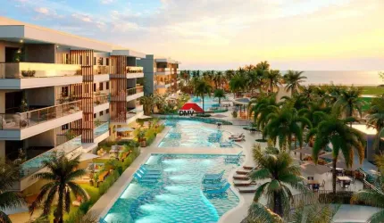 Apartamento com 1 quarto à venda na Beira Mar, 3816, Praia do Japão, Aquiraz por R$ 391.788