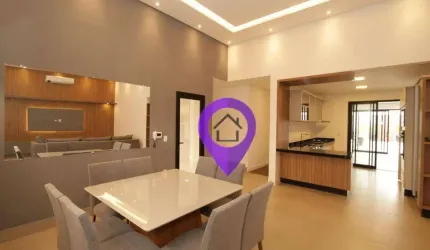 Casa com 3 suítes à venda em Pouso Alegre, 246m² construídos em terreno de 450m². Destaques: piscina privativa, área gourmet localização privilegiada