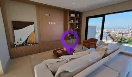 Casa de 273m² em terreno de 300m² nas Colinas de Santa Bárbara, Pouso Alegre. 4 suítes, vista panorâmica, 4 vagas e varanda gourmet