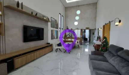 Casa de 180m² à venda no Serra Morena, Pouso Alegre. 3 dormitórios, escritório, área gourmet e 3 vagas.