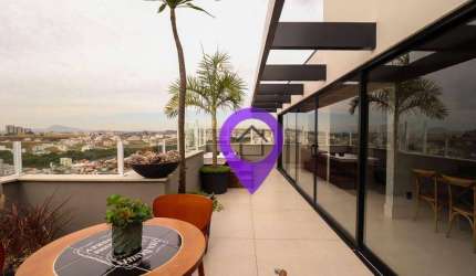 Cobertura Duplex 160m² no Residencial Santa Rita   4 dormitórios (1 suíte) + 4 vagas  Área gourmet completa Vista panorâmica