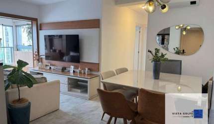 Apartamento com churrasqueira na varanda,,ar condicionado, decorado, 2 dormitórios, 1 vaga fixa