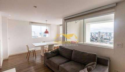 Apartamento Duplex com 1 dormitório para alugar, 100 m² por R$ 11.017,27/mês - Brooklin Novo - São Paulo/SP