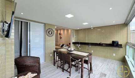 Apartamento com 3 dormitórios à venda, 126 m² por R$ 1.980.000,00 - Canto do Forte - Praia Grande/SP