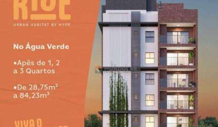 Loft com 1 dormitório à venda, 39 m² por R$ 335.900,00 - Água Verde - Curitiba/PR