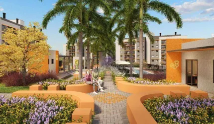 Apartamento com 2 dormitórios à venda, 52 m² - Cidade Industrial - Curitiba/PR