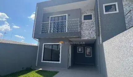 Sobrado com 3 dormitórios à venda, 108 m² por R$ 670.000,00 - Estação - Araucária/PR