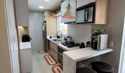 Apartamento mobiliado com 2 dormitórios à venda, 57 m² por R$ 480.000 - Costeira - Araucária/PR