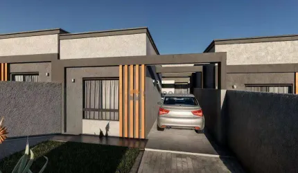 Casa com 3 dormitórios à venda, 65 m² por R$ 439.999 - Fazenda Velha - Araucária/PR