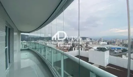 Cobertura duplex nova venda possui 295 metros quadrados com 4 quartos em Gonzaga - Santos
