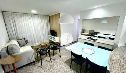 Apartamento com 3 dormitórios para alugar, 74 m² por R$ 4.698,08/mês - Meireles - Fortaleza/CE
