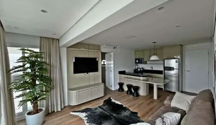 Aluguel anual no Riviera Concept Complexo Multiuso - Apartamento 2 quartos, 1 suíte, mobiliado, 1 vaga na Praia Brava - Itajaí/SC