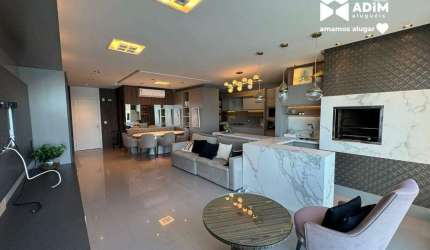 Aluguel Anual: Apartamento 2 quartos, sendo 2 suítes, sacada com churrasqueira e varanda gourmet , 110m² – Centro, Itapema