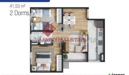 Apartamento para Venda em Suzano, Raffo, 2 dormitórios, 1 banheiro, 1 vaga
