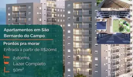 Apartamento com 2 dormitórios à venda, 58 m² por R$ 410.000,00 - Vila Mussolini - São Bernardo do Campo/SP
