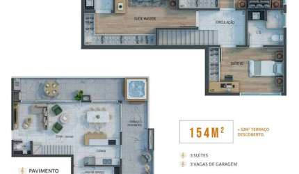 Apartamento com 3 quartos à venda na Rua Brasílio Itiberê, 3798, Centro, Curitiba por R$ 1.065.840