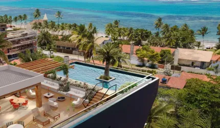 Palm Beach  seu flat a 70m da praia de Tamandare