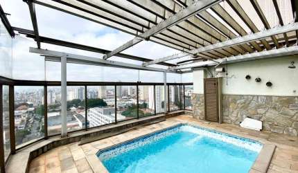 Cobertura Moinho Velho | apto duplex 2 suítes com closet | 4 vagas | área gourmet com piscina | Metrô Sacomã | Agende a sua visita