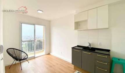 Apartamento 1 quarto, sala e cozinha Parque Bristol | sacada com ótima vista | Lazer completo e segurança 24 horas | Agende agora a sua visita