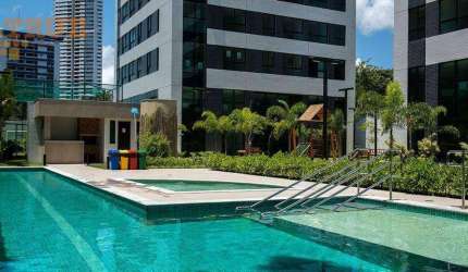 Contato  0.8.1.9.9.1.7.8.0.2.2.7   Flat com 1 dormitório para alugar, 32 m² por R$ 3.700/mês - Parnamirim - Recife/PE