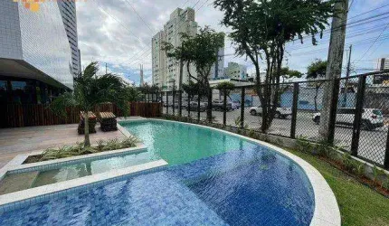 Apartamento com 1 dormitório para alugar, 36 m² por R$ 4.300,02/mês - Pina - Recife/PE