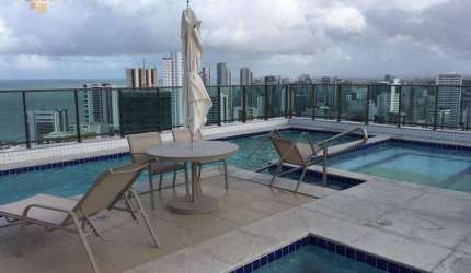 CONTATO E MAIORES INFORMAÇÕES    0.8.1.9.9.1.7.8.0.2.2.7   Flat com 2 dormitórios para alugar, 53 m² por R$ 4.500/mês - Boa Viagem - Recife/PE