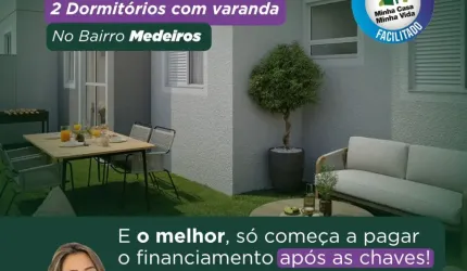 APARTAMENTO NA PLANTA NO MEDEIROS PELA MCMV
