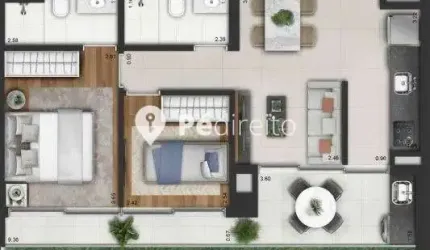 Apartamento com 2 quartos à venda na Otávio Tarquínio de Sousa, 1222, Campo Belo, São Paulo por R$ 1.000.000