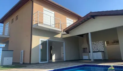 Casa em Condomínio de Luxo à Venda em Morada da Praia, Bertioga/SP: 3 Quartos, 3 Suítes, Piscina e Área Gourmet!