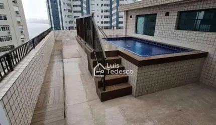 Cobertura com 3 dormitórios à venda, 246 m² por R$ 1.250.000,00 - Ponta da Praia - Santos/SP