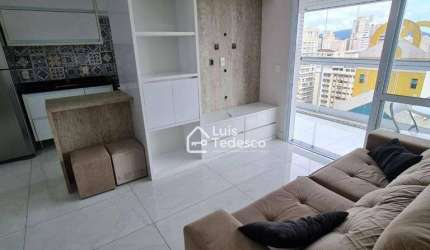 Apartamento com 1 dormitório para alugar, 60 m² por R$ 6.000/mês - Gonzaga - Santos/SP