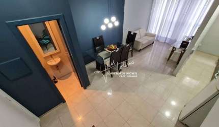 Flat com 1 dormitório à venda, 70 m² por R$ 590.000,00 - Gonzaga - Santos/SP