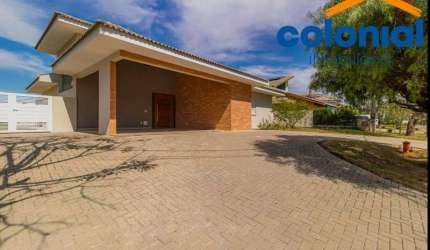 CASA TÉRREA, NOVA, EM CONDOMÍNIO FECHADO COM 4 SUÍTES, 6 VAGAS, TERRENO DE 1.028M².HARAS PINDORAMA, CABREÚVA.