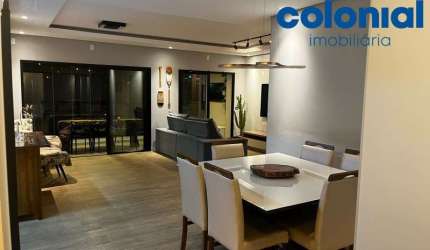 APARTAMENTO NO TERRAÇO VILA BELA COM 3 SUÍTES 3 VAGAS VISTA LIVRE.JARDIM CAMPOS ELÍSIOS, JUNDIAÍ.