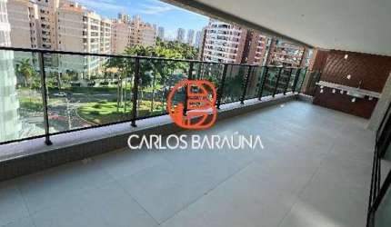 Luxuoso apartamento no Alphaville 1 com 4 suítes lançamento varandão