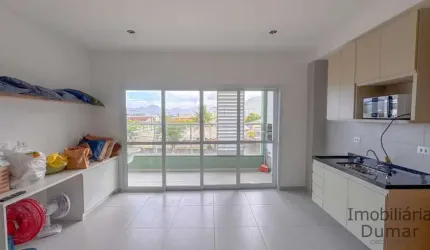 LIndo Studio na praia do Perequê Açú c/ piscina no rooftop