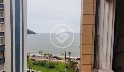 Apartamento de 1 quarto com vista par o mar em Santos codigo: 85583