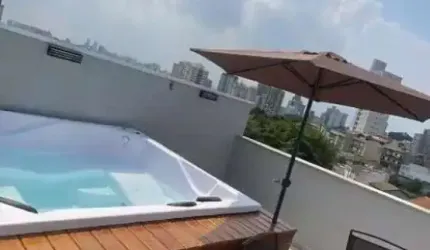Cobertura com 2 quartos à venda na Rua Odilon Braga, 164, Vila Scarpelli, Santo André, 80 m2 por R$ 500.000