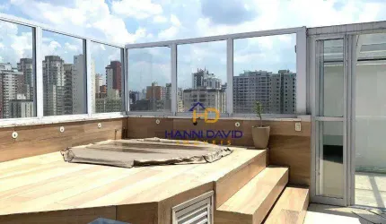 Penthouse de 132m ² com churrasqueira e Spa ! 2 dormitórios, escritório e 2 vagas !!! Prédio com lazer total !!!! Confira !!!
