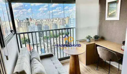 Studio Mobiliado para Locação  - 21m² - Entre Ana Rosa e Paraiso - Proximo Parque Ibirapuera, ESPM, Av Paulista e Hospitais Hcor/Dante Pazzanese