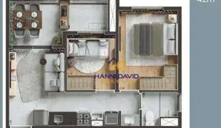 Apartamento com 1 dormitório à venda, 42 m² por R$ 538.445 - Paraíso - São Paulo/SP