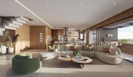 Cobertura com 270 m², 3 quartos sendo 3 suítes e 4 vagas à venda no bairro Cabral.