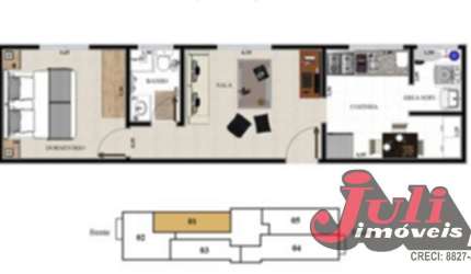 APARTAMENTO NOVO 1 DORMITÓRIO 1 VAGA RUDGE RAMOS SBC