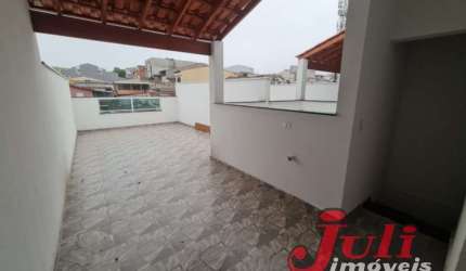 LINDA COBERTURA NOVA COM 2 DORMITÓRIOS, SALA 2 AMBIENTERS, 1 VAGA. SANTO ANDRÉ