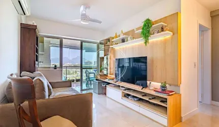 Apartamento com 2 dormitórios com quarto revertido para 3 - venda, 82 m² por R$ 785.000 - Barra da Tijuca - Rio de Janeiro/RJ