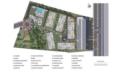 Apartamento à venda no Palm Springs  com 2 quartos e 57m²